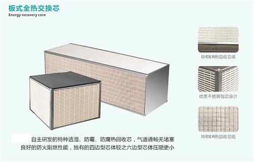 別墅地下室新風(fēng)系統機體內熱回收芯紙